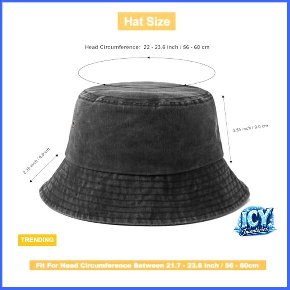 Vintage Washed Distressed Bucket Hat Pack of 12 Cotton Unisex Summer main image 7